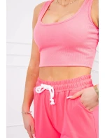 Bavlnená 3dielna sada ružová neónová