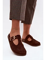 Dámské z umělé semišové hnědé model 22125705 - Boto