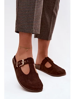 Dámské z umělé semišové hnědé model 22125705 - Boto