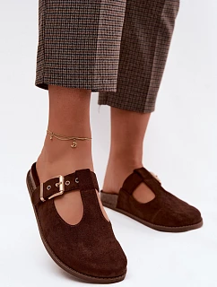 Dámské z umělé semišové hnědé model 22125705 - Boto