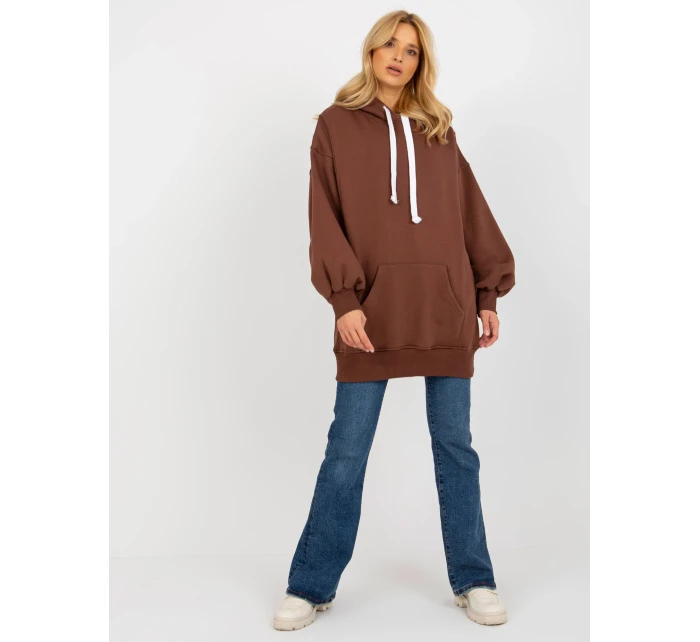 Dámska mikina EM BL 694.20x tmavo hnedá - FPrice Dámska mikina EM BL 694.20x tmavo hnedá - FPrice