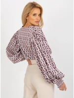 Dámska košeľa LK KS 509017 1.97 biela a ružová - FPrice Dámska košeľa LK KS 509017 1.97 biela a ružová - FPrice