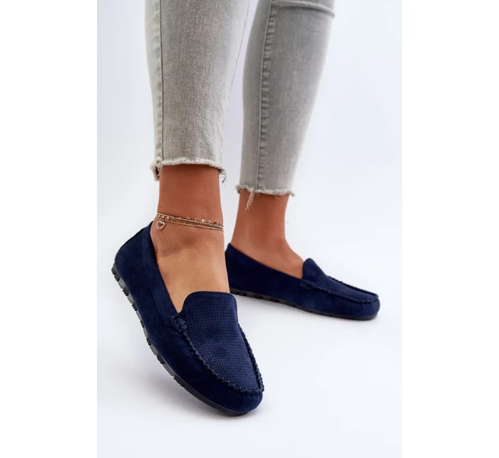 Dámske semišové mokasíny Navy Blue Ranica Dámske semišové mokasíny Navy Blue Ranica