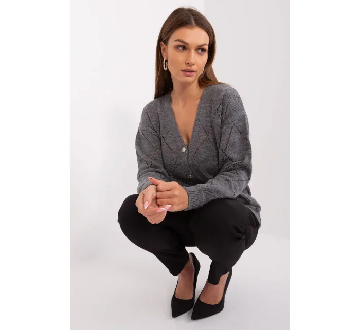 Sveter na gombíky model 208633 Rue Paris Sveter na gombíky model 208633 Rue Paris