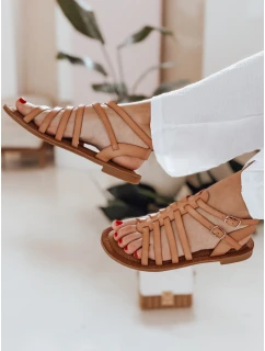 Dámské sandály béžové Dstreet model 21990006 - FashionStreet