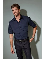 JN Popelínová business košile s krátkým rukávem 02.0 black model 22487631 - Daiber