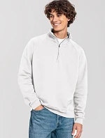 Fruit of the Loom Iconic Premium Zip Neck Sweat Ťažká mikina s 1/4 zipsom 16.2288 biela