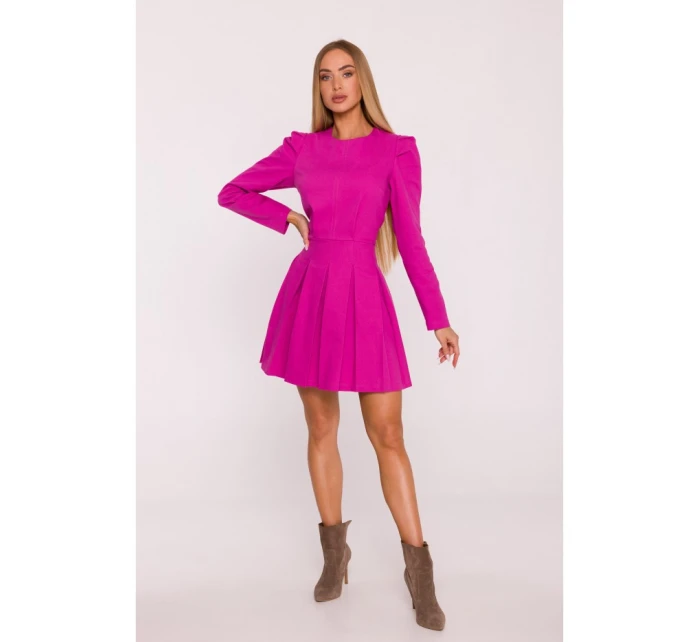 M884 Džínsové šaty - ružové