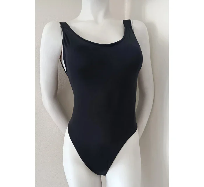 Dámske jednodielne plavky KW0KW01599 BEH black - Calvin Klein