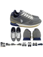 Pánska obuv NOBIL003A-LGR001 grey-white-red - Ralph Lauren