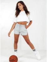 Dámské teplákové šortky GO SPORT světle šedé Dstreet model 21969780 - FashionStreet