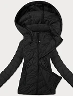Dámska ľahká prešívaná bunda s kapucňou J Style black (16M9232-392)