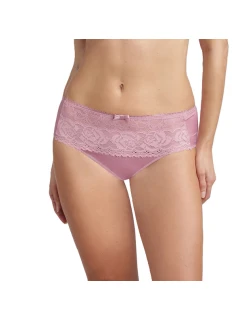 Dámské krajkové kalhotky FLOWER ELEGANCE model 22021293 MIDI BRIEF růžová - Playtex