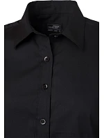 JN 679 Popelínová halenka s krátkým rukávem model 22488230 black - Daiber JN 679 Popelínová halenka s krátkým rukávem model 22488230 black - Daiber