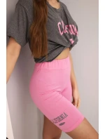 Dámská bavlněná souprava s model 21865118 a legínami s lampasem béžová - K-Fashion