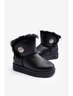 Dětské sněhule s z kožešiny černé Big Star model 21637354 - Big Star Shoes