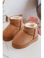 Dziecięce Śniegowce Botki Ocieplane Camel Nallita Dziecięce Śniegowce Botki Ocieplane Camel Nallita