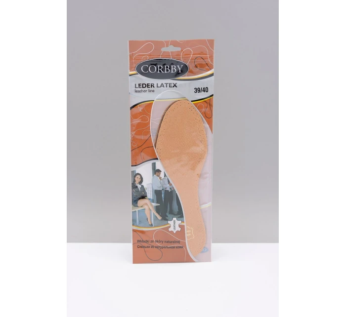 Corbby LEDER LATEX Dwuwarstwowe Skórzane Wkładki Z Węglem Aktywnym