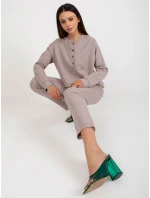 Komplet LK KMPL model 18633931 ciemny bezowy - FPrice Komplet LK KMPL model 18633931 ciemny bezowy - FPrice