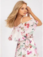 Dámské šaty TW SK BI model 18536747 světle béžová s květy - FPrice