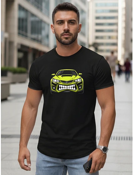 Pánské tričko s potiskem černé model 22281448 - FashionStreet Pánské tričko s potiskem černé model 22281448 - FashionStreet