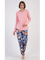 Dámske dlhé pyžamo Kvety Dámske dlhé pyžamo Kvety