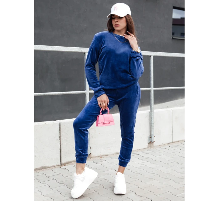 Dámský velurový komplet navy blue Dstreet model 21978627 - FashionStreet Dámský velurový komplet navy blue Dstreet model 21978627 - FashionStreet