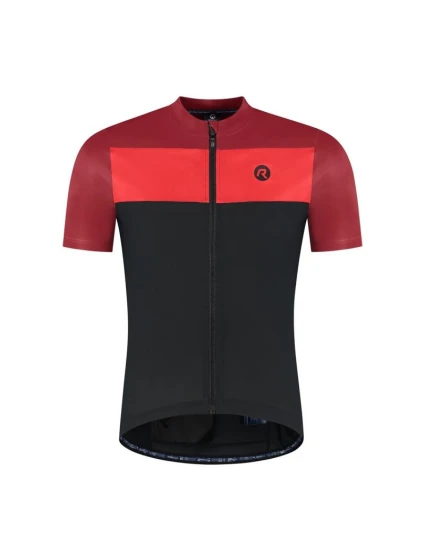 Rogelli CORE BLOCK dres čierny/červený 2XL Rogelli CORE BLOCK dres čierny/červený 2XL