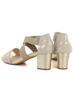 Dámské zlaté sandály se Jezzi model 22081695 - Hikvision