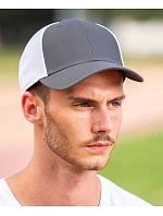 Atlantis Headwear Campus 6-panelová truckerová čiapka „Campus“ 33.0141 červená/biela