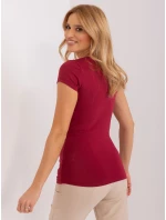 Tričko RV TS 5636.18 bordó Tričko RV TS 5636.18 bordó