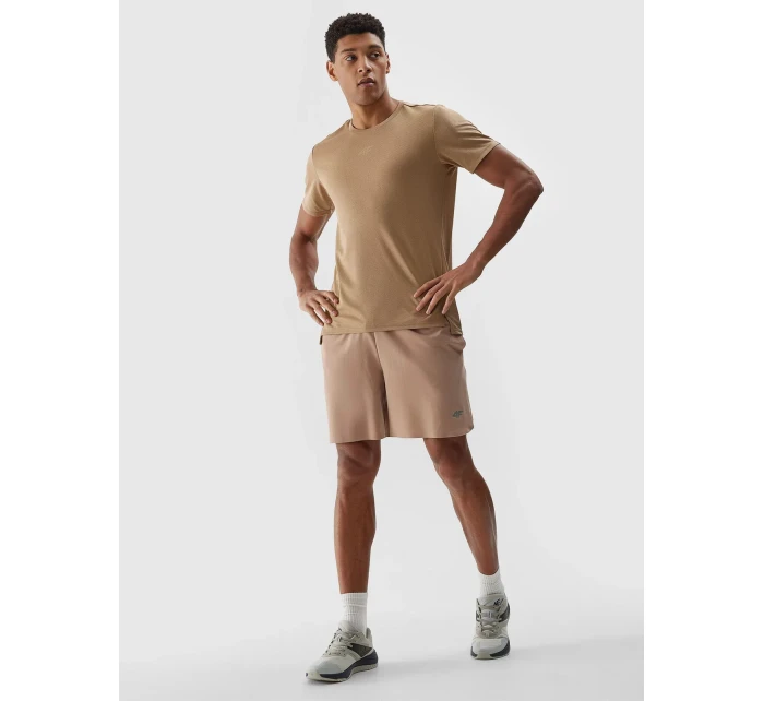 Pánské sportovní rychleschnoucí šortky 4F - béžové