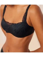 Dámska podprsenka Body Make-Up Illusion Lace Balconette Bra - BLACK - black 0004 - TRIUMPH