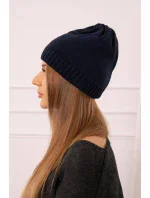Dámská čepice Berry model 18751607 navy blue - K-Fashion Dámská čepice Berry model 18751607 navy blue - K-Fashion