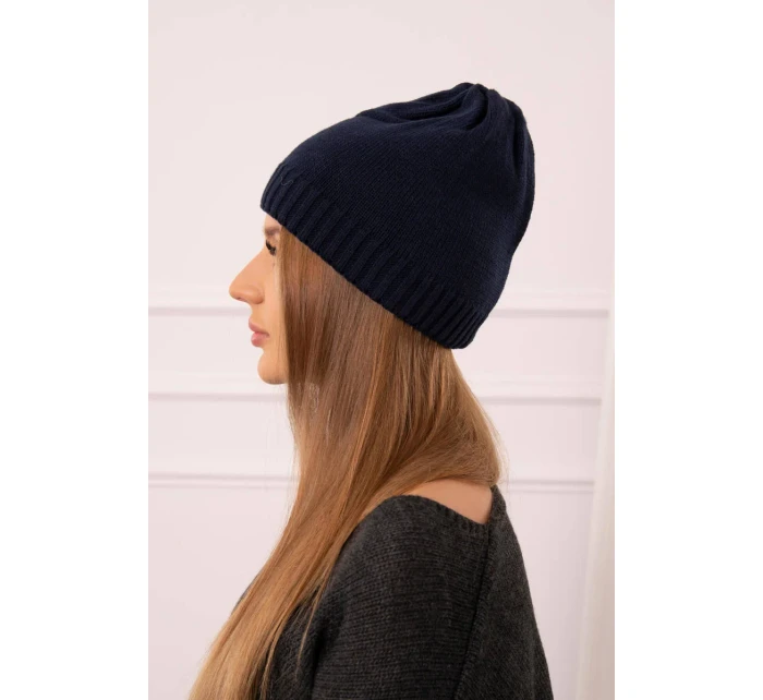 Dámská čepice Berry model 18751607 navy blue - K-Fashion Dámská čepice Berry model 18751607 navy blue - K-Fashion