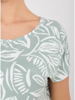 Tričko D12110M02646E pistáciové Tričko D12110M02646E pistáciové