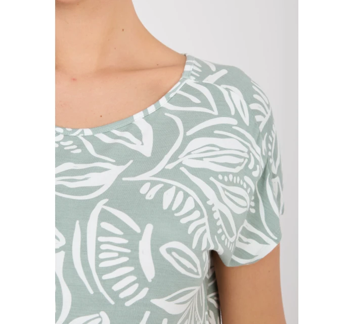 Tričko D12110M02646E pistáciové Tričko D12110M02646E pistáciové