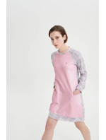 Dámska nočná košeľa s dlhým rukávom 19166 Pink - Vamp