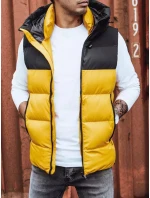 Pánská prošívaná žlutá vesta Dstreet model 21965406 - FashionStreet