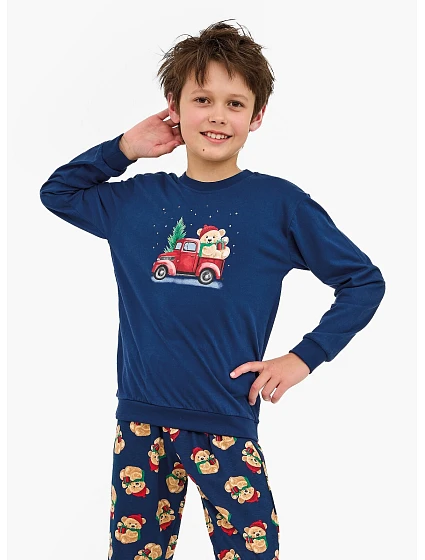 Young Boy Teddy 2 Vánoční 134164 pyžamo model 21416816 - Cornette