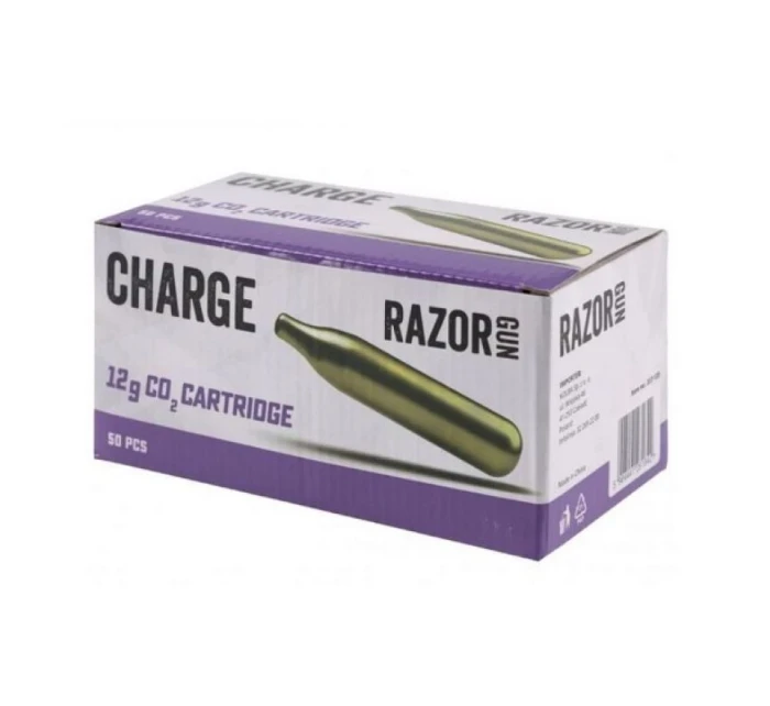 Kapsule RazorGun CO2 12g - 50 ks v krabici Kapsule RazorGun CO2 12g - 50 ks v krabici
