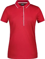 JN Dámské piqué polo s kontrastní légou 02.0 red/white model 22489063 - Daiber