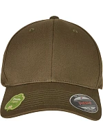 6 panelová kšiltovka z bio bavlny olive model 22537031 - Flexfit 6 panelová kšiltovka z bio bavlny olive model 22537031 - Flexfit