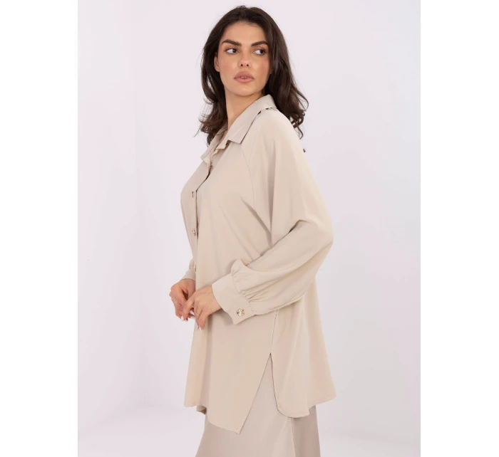 Koszula IT KS model 21766324 beżowy - FPrice Koszula IT KS model 21766324 beżowy - FPrice