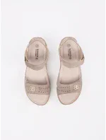 Moderné hnedé sandále na platforme pre ženy Moderné hnedé sandále na platforme pre ženy