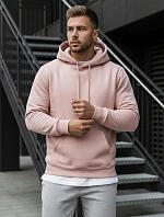 Ružová pánska mikina FashionStreet BX4845