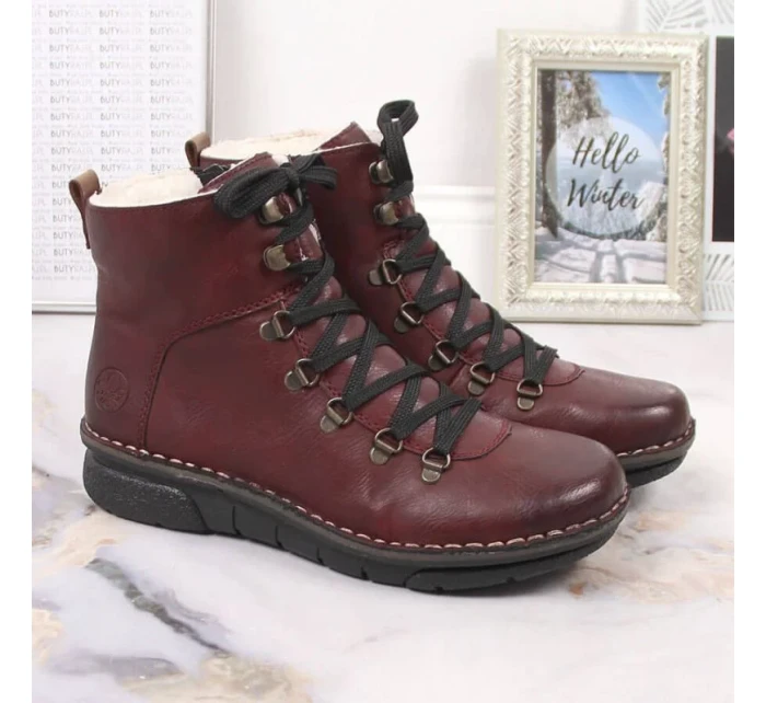 Pohodlné zateplené topánky Rieker W RKR559 Pohodlné zateplené topánky Rieker W RKR559