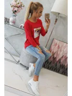 Blúzka s potlačou Summer Girl červená