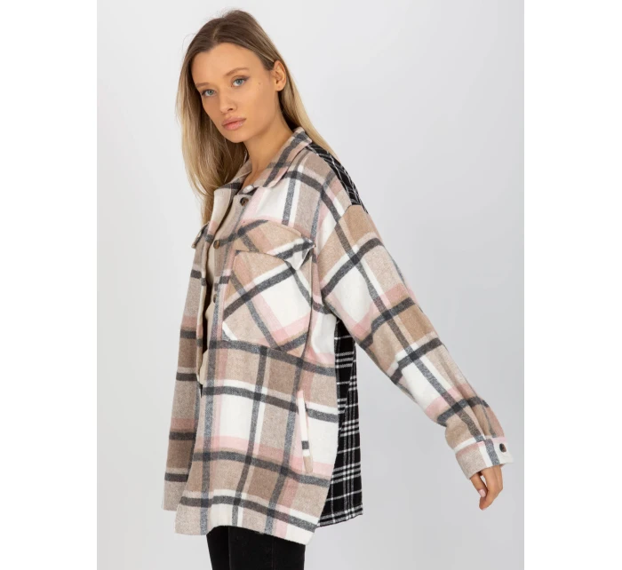 Košeľa DN KS 3841.02 čierna a béžová Košeľa DN KS 3841.02 čierna a béžová