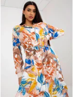 Dámske šaty EM SK 003U 1.07 Brown-beige mix - FPrice Dámske šaty EM SK 003U 1.07 Brown-beige mix - FPrice